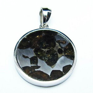�p���T�C�g覐� �y���_���g Pallasite Meteorite �I���r�� ���e�I���C�g �ΓS覐� pendant �y���_���g�g�b�v �p���[�X�g�[�� �V�R�� ��_�� [��������] 112-9169