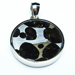 �p���T�C�g 覐� �y���_���g �ΓS覐� pendant �y���_���g�g�b�v Pallasite Meteorite ���e�I���C�g �I���r�� �p���[�X�g�[�� �V�R�� ��_�� [��������] 112-9234