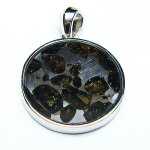 �p���T�C�g覐� �y���_���g Pallasite Meteorite �I���r�� ���e�I���C�g �ΓS覐� pendant �y���_���g�g�b�v �p���[�X�g�[�� �V�R�� ��_�� [��������] 112-9239