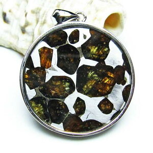 �p���T�C�g 覐� �y���_���g ���e�I���C�g �y���_���g�g�b�v Pallasite Meteorite �ΓS覐� �I���r�� �p���[�X�g�[�� �V�R�� ��_�� [��������] 112-9261