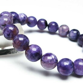 チャロアイト ブレスレット 10mm エンジェルシリカ チャロ石 ブレス charoite bracelet メンズ レディース パワーストーン 天然石 一点物 [送料無料] 111-32028