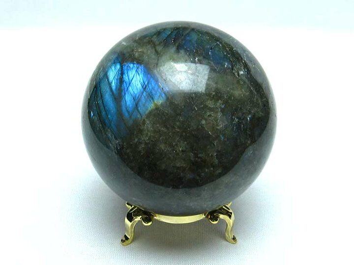 楽天市場】ラブラドライト 丸玉 70mm 台座付属 labradorite ラブラドル 