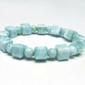 _}\ PT5{^ }[ uXbg 7mm u[yNgCg \[_]D larimar }[ pectolite yNgCg bracelet _  111-34389
