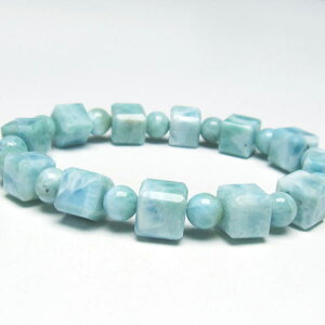 _}\ PT5{^ }[ uXbg 7mm u[yNgCg \[_]D larimar }[ pectolite yNgCg bracelet _  111-34396