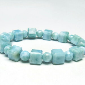 _}\ PT5{^ }[ uXbg 7mm u[yNgCg \[_]D larimar }[ pectolite yNgCg bracelet _  111-34414