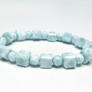 _}\ PT5{^ }[ uXbg 7mm larimar }[ u[yNgCg bracelet \[_]D pectolite _  111-34421