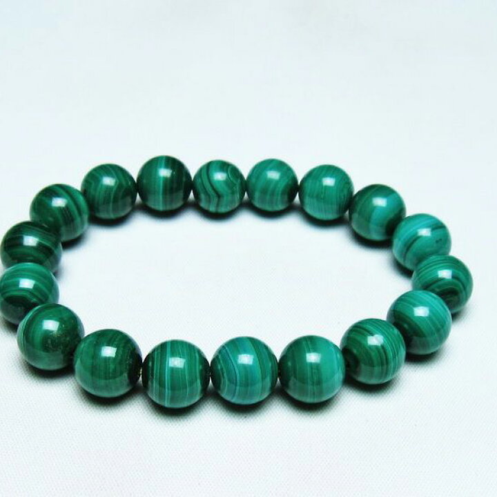 楽天市場】マラカイト ブレスレット 12mm ブレス bracelet 孔雀石 