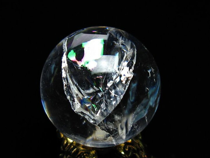 楽天市場】アイリスクォーツ 水晶 丸玉 虹入り 24mm 台座付属 水晶玉 