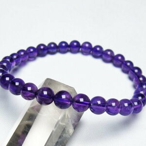 _16܂Ń|Cg2{^ AWXg uXbg 6mm AVXg uX amethyst bracelet _ [։ [M 1/10] 111-21578