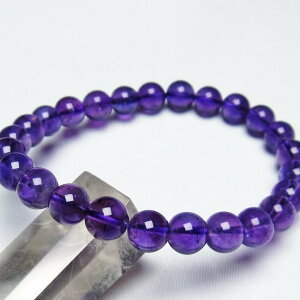 _16܂Ń|Cg2{^ AWXg uXbg 8mm AVXg uX amethyst bracelet _ [։ [M 1/10] 111-21599
