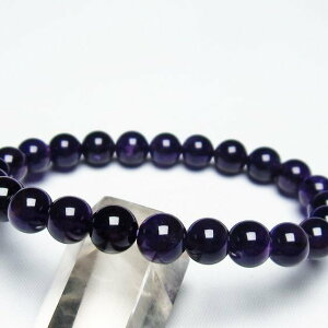 _16܂Ń|Cg2{^ AWXg uXbg 8mm AVXg uX amethyst bracelet _ [։ [M 1/10] 111-21687