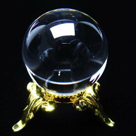 水晶 丸玉 ブラジル産 20mm 台座付属 水晶玉 天然水晶 クリスタル 球体 スフィア 置物 浄化用水晶 すいしょう 風水 開運 占い 一点物 送料無料 141-6353