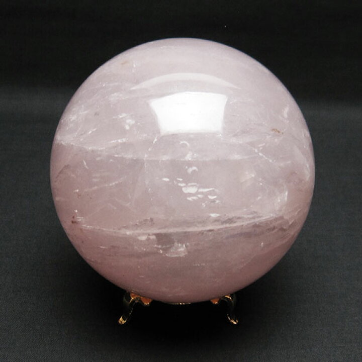 楽天市場】1Kg ローズクォーツ 丸玉 89mm 台座付属 ばら石英 rose 