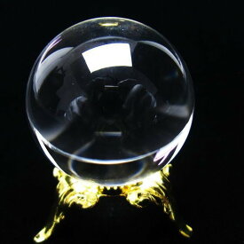 水晶 丸玉 ブラジル産 24mm 台座付属 クリスタル crystal 水晶玉 球体 玉 置物 高透明 浄化用水晶 インテリア すいしょう 一点物 送料無料 141-6419