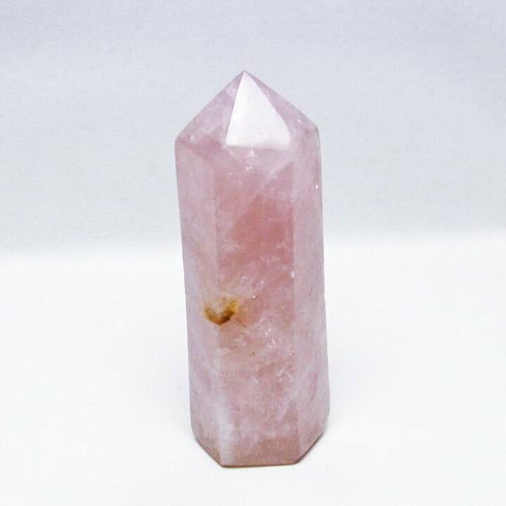 楽天市場】ローズクォーツ ポイント ばら石英 六角柱 roze quartz 一点 