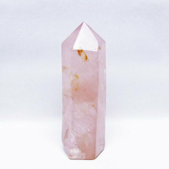 楽天市場】ローズクォーツ ポイント ばら石英 六角柱 roze quartz 一点 