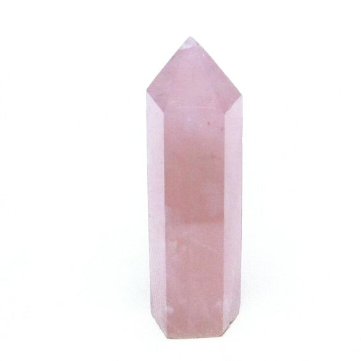 楽天市場】ローズクォーツ ポイント 六角柱 rose quartz ばら石英 一点 