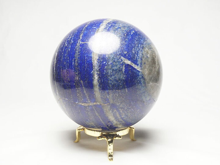 楽天市場】1.8Kg ラピスラズリ 丸玉 105mm 台座付属 lapis lazuli 