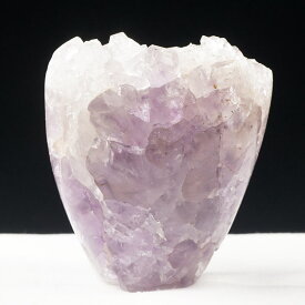 アメジスト クラスター 原石 ウルグアイ産 花型 フラワーアメジスト amethyst くり抜き インテリア 置物 開運 浄化 天然石 ametista 一点物 272-264