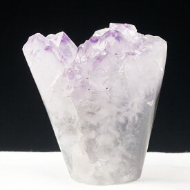 アメジスト クラスター 原石 ウルグアイ産 花型 フラワーアメジスト amethyst くり抜き インテリア 置物 開運 浄化 天然石 ametista 一点物 272-265