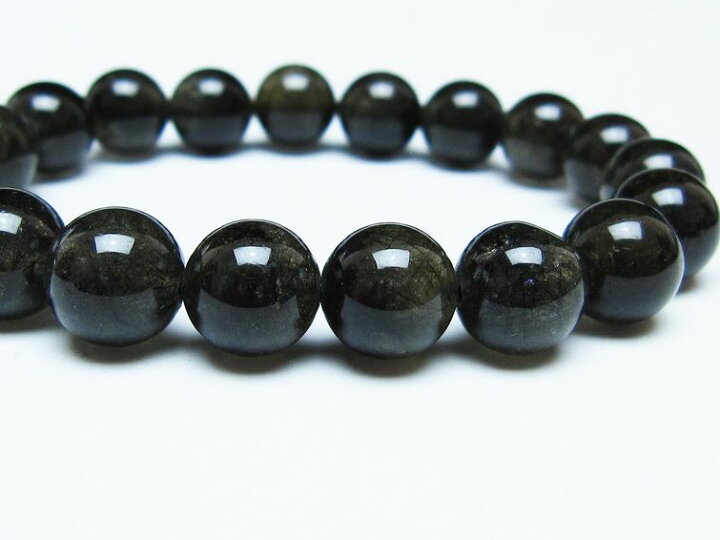 楽天市場】ブラックルチルクォーツ ブレスレット 10mm ブラック 