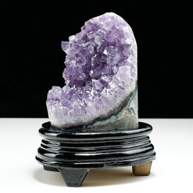 アメジスト クラスター 1.3Kg ウルグアイ産 台座付属 アメシスト 原石 amethyst 紫 置物 浄化 開運 玄関 ametista 一点物 送料無料 182-7960