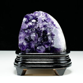 アメジスト クラスター 1.5Kg ウルグアイ産 台座付属 アメシスト 原石 amethyst 紫 置物 浄化 開運 玄関 ametista 一点物 送料無料 182-7989