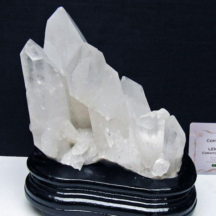 楽天市場】1Kg 水晶 クラスター 原石 台座付属 ブラジル ミナス 