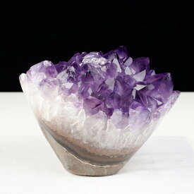 アメジスト 原石 1.7Kg ウルグアイ産 アメジスト クラスター 花型 フラワーアメジスト amethyst くり抜き 自立 インテリア 置物 開運 浄化 天然石 ametista 一点物 送料無料 282-763