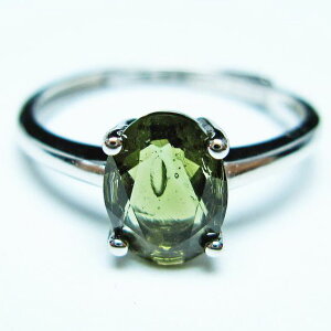 _oCg O _oCg w t[TCY moldavite ring VRKX _E Y fB[X _ 12  199-470