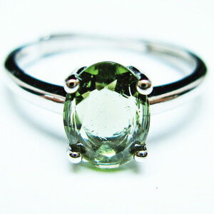 _oCg O _oCg w t[TCY moldavite ring VRKX _E Y fB[X _ 12  199-477