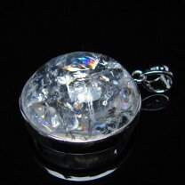 楽天市場】虹入り水晶 ネックレスの通販