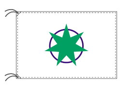 TOSPA 青森市旗 青森県県庁所在地の市の旗 70×105cm テトロン製 日本製 日本の県庁所在地旗シリーズ