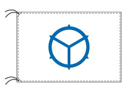 TOSPA 松江市旗 島根県県庁所在地の市の旗 90×135cm テトロン製 日本製 日本の県庁所在地旗シリーズ