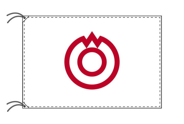 楽天市場 山口市旗 山口県県庁所在地の市の旗 70 105cm テトロン製 日本製 日本の県庁所在地旗シリーズ トスパ世界の国旗販売ショップ