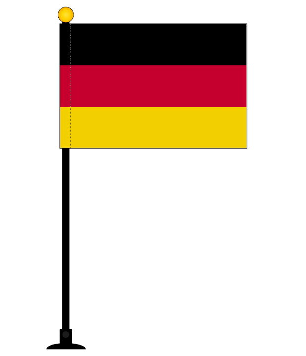 楽天市場 ドイツ 国旗 ミニフラッグ 旗サイズ10 5 15 7cm テトロンスエード製 ポール27cm 吸盤のセット 日本製 世界の国旗シリーズ トスパ世界の国旗販売ショップ