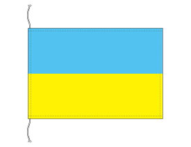 TOSPA ウクライナ 国旗 卓上旗 旗サイズ16×24cm テトロントロマット製 日本製 世界の国旗シリーズ