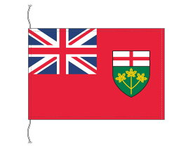 TOSPA オンタリオ州の旗 カナダの州旗 卓上旗 旗サイズ16×24cm テトロントロマット製 日本製 世界各国の州旗シリーズ