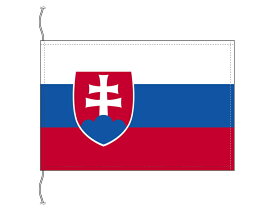 スロバキア 国旗 卓上旗[旗サイズ：16×24cm アクリル生地]