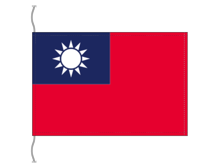 【即納】 国際会議や海外のお客様へのおもてなしに 台湾 中華民国 旗 85%OFF 卓上旗 日本製 テトロントロマット製 旗サイズ16×24cm 世界の国旗シリーズ