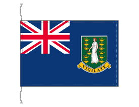 TOSPA イギリス領ヴァージン諸島 旗 卓上旗 旗サイズ16×24cm テトロントロマット製 日本製 世界の国旗シリーズ IOC加盟地域