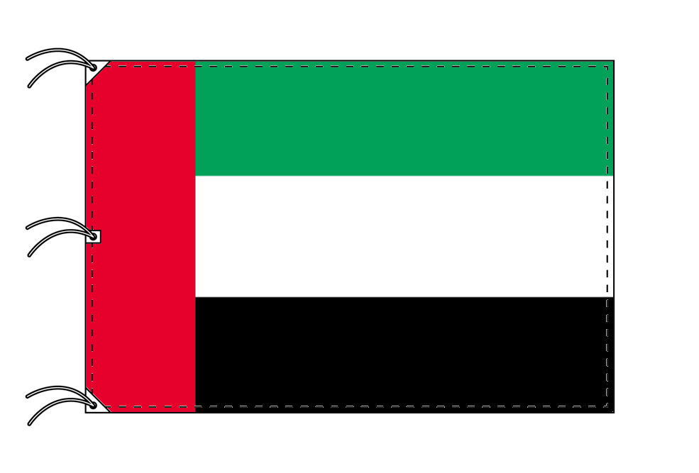 【楽天市場】TOSPA アラブ首長国連邦 UAE 国旗 140×210cm