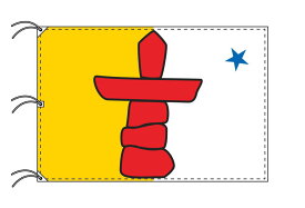 TOSPA ヌナブト準州の旗 カナダの州旗 140×210cm テトロン製 日本製 世界各国の州旗シリーズ