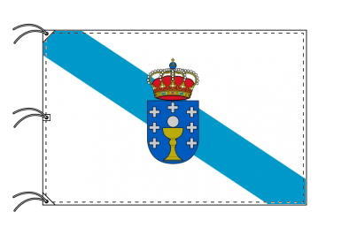 スペイン・自治州旗 ガリシア州（140×210cm・高級テトロン・日本製） 国旗