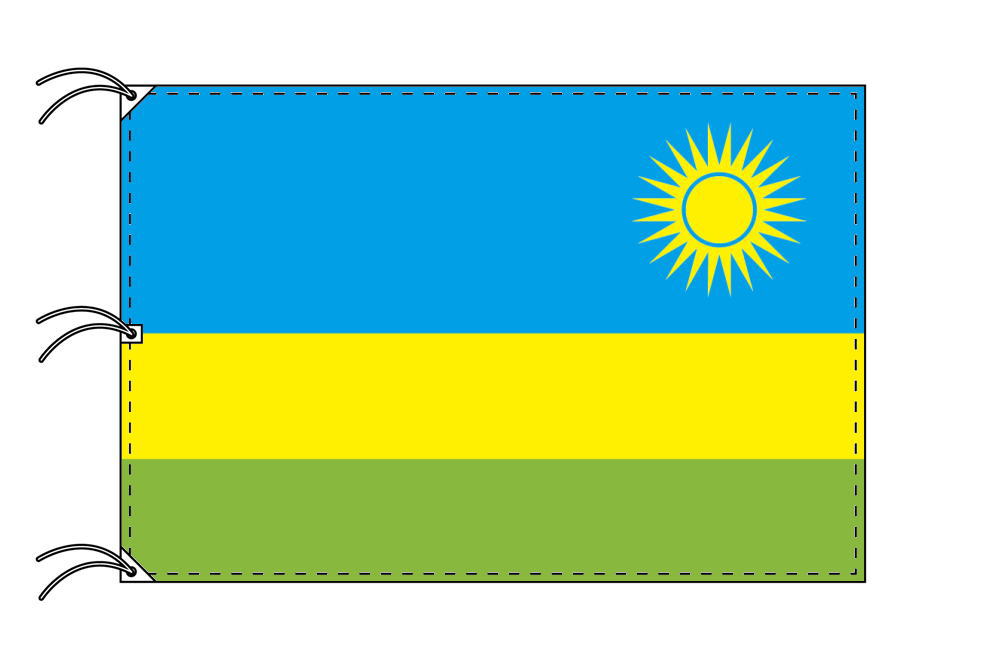 新品 ルワンダ 国旗 180 270cm テトロン製 日本製 世界の国旗シリーズ 新しいコレクション Www Indiatribune Com