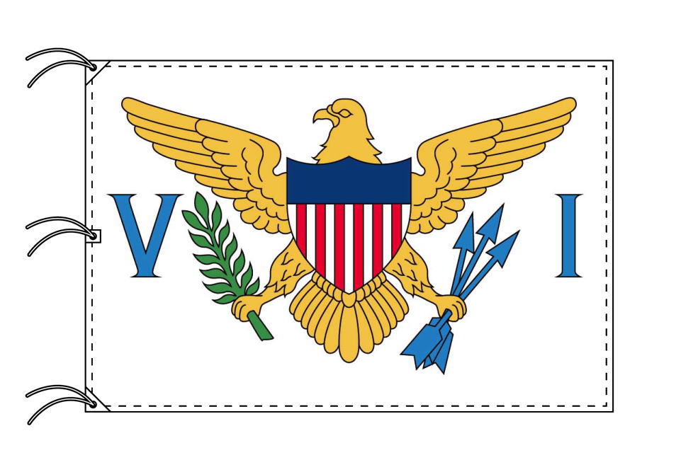 アメリカ領ヴァージン諸島 国旗[200×300ｃｍ・高級テトロン製]ＩＯＣ加盟地域 国旗