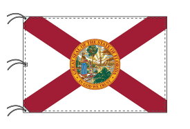 TOSPA フロリダ州旗[アメリカ合衆国の州旗 140×210cm 高級テトロン製]