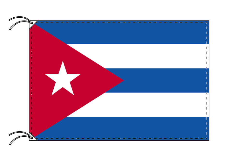 楽天市場】TOSPA キューバ 国旗 100×150cm テトロン製 日本製 世界の