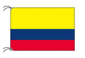 【レンタル】 3泊4日レンタル旗　コロンビア国旗（旗単品）[90×135cm国旗・高級テトロン製]安心の日本製