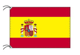 【レンタル】 3泊4日レンタル旗　スペイン（旗単品）［紋章入］国旗（旗単品）[90×135cm国旗・高級テトロン製]安心の日本製
